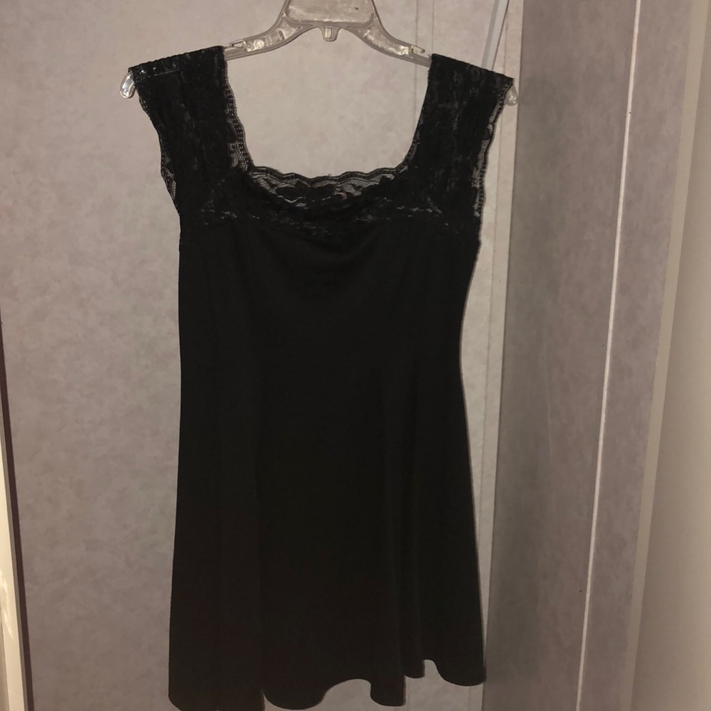 Mini black dress